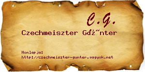 Czechmeiszter Günter névjegykártya